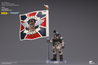 Astra Militarum Cadian Command Squad Veteran with Regimental Standard 11