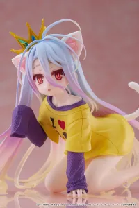TAITO No Game No Life Desktop Cute Figure - Shiro (Cat Ear T-Shirt Ver.) - No Game No Life - photo 3