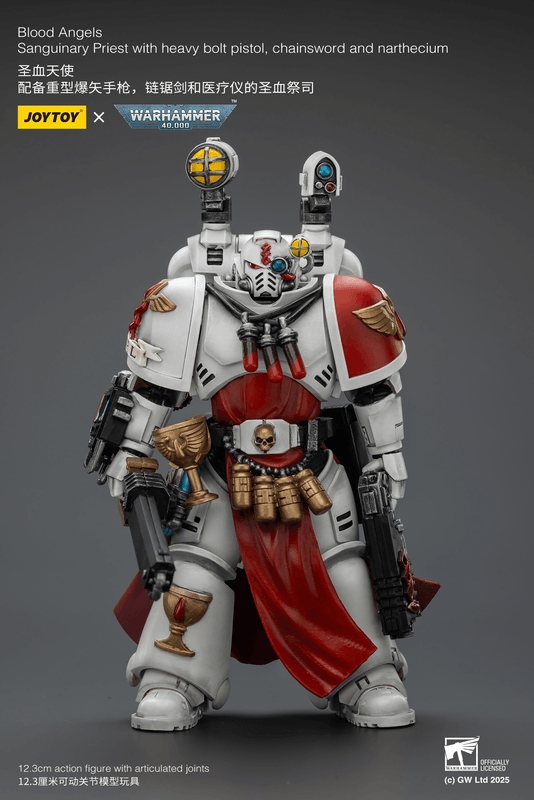 Blood Angels Sanguinary Priest with Heavy bolt pistol, chainsword and narthecium