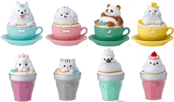 BANDAI CharaLatte Art Case - Animals  (Box/12) - CharaLatte