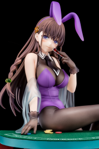 Elfine Phillet wearing flower’s purple bunny costume with Nip Slip Gimmick System 9