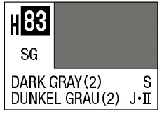 GSI Creos AQUEOUS HOBBY COLOR - H83 SEMI-GLOSS DARK GRAY(2) (IJN NAVAL)