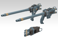 ZOIDS CUSTOMIZE PARTS GOJULAS CANNON SET 4