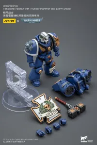 JOYTOY Ultramarines Vanguard Veteran with Thunder Hammer and Storm Shield - Warhammer 40K - photo 3