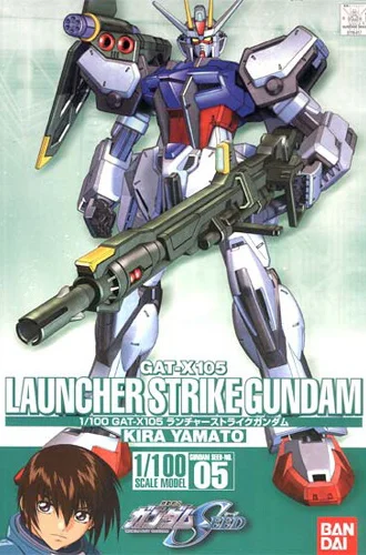BANDAI HOBBY HG 1/100 #05 Launcher Strike Gundam - Mobile Suit Gundam SEED