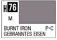 AQUEOUS HOBBY COLOR - H76 METALLIC GLOSS BURNT IRON (EXHAUST PIPE) 1