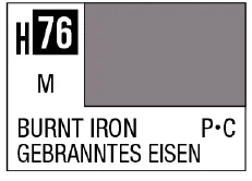 GSI Creos AQUEOUS HOBBY COLOR - H76 METALLIC GLOSS BURNT IRON (EXHAUST PIPE)