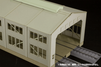 1/80 Scale Paper kit Train depot 3