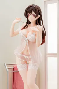 Hakoiri-musume 1/6 scaled pre-painted figure Rent-A-Girlfriend MIZUHARA Chizuru in see-through lingerie figure Angel White Ver. - Rent-A-Girlfriend - photo 10