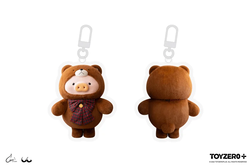 TOYZEROPLUS LuLu the Piggy Teddy LuLu - Acrylic Keychain (I am cute ver.) - LuLu The Piggy