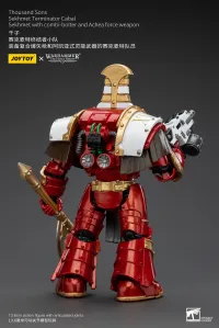 JOYTOY Thousand Sons Sekhmet Terminator Cabal Sekhmet With Combi-Bolter And Achea Force Weapon - Warhammer 40K - photo 8