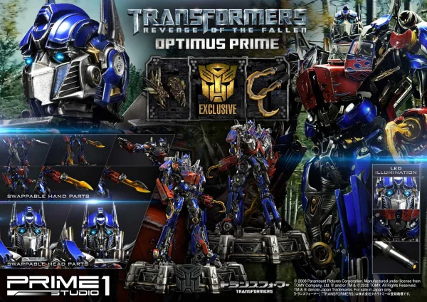 Prime 1 Studio Museum Masterline Transformers: Revenge of the Fallen (Film) Optimus Prime EX Bonus Version - Transformers