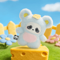 Panda Roll The Zoo In Hands Series Plush Keychain 3