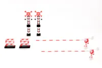 PLUM PMOA Railway Crossing（Red×White) - Scale Kits - photo 1