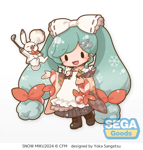 SEGA Fuwapetit "Snow Miku 2024" Dodeka Jumbo Plush - Hatsune Miku
