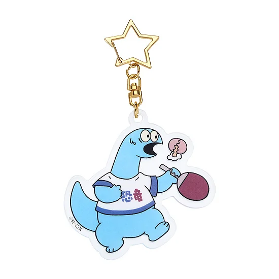 Gal & Dino Glow-in-the-Dark Acrylic Keychain Table Tennis