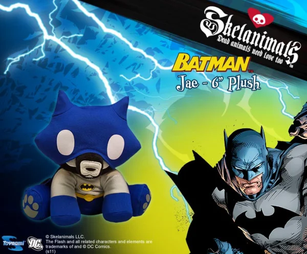 Toynami Skelanimals DC Mini Plush 6 Inch - Batman Jae - DC Comics