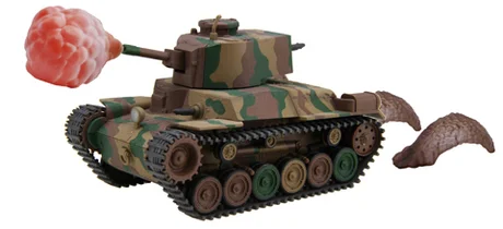 Fujimi [TM-4 EX-1] Qstyle Chibimaru Middle Tank Type 97 Chi-Ha New Turret/Late Type Bogie Special Version (w/Effect Parts) - Original Series