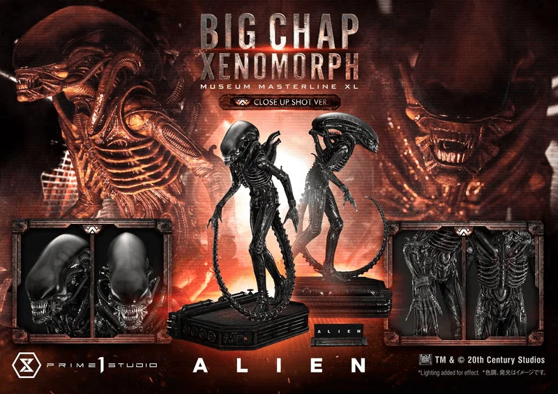 Prime 1 Studio Museum Masterline XL Alien (Film) Big Chap Xenomorph Close Up Shot Ver. - Alien (Movie Franchise)