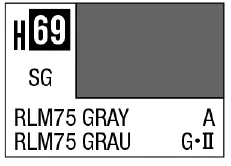 GSI Creos AQUEOUS HOBBY COLOR - H69 SEMI-GLOSS RLM75 GRAY (GERMAN AIRCRAFT)