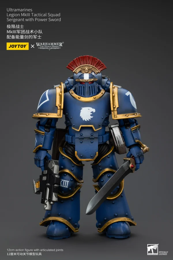 JOYTOY Ultramarines Legion MKIII Tactical Squad Sergeant with Power Sword - Warhammer 40K