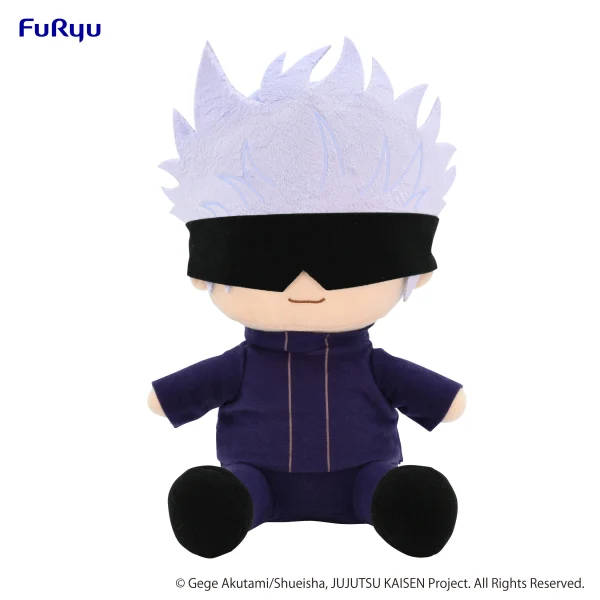 FuRyu JUJUTSU KAISEN　KYURUMARU Big Plush Toy -Satoru Gojo- - Jujutsu Kaisen
