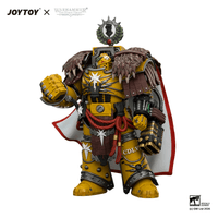 Imperial Fists Lord Castellan Evander Garrius, The Tyrant of Cthonia with the Subjugator and Incineratus 9