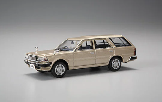 Aoshima DIECAST MODEL CAR: 1/43 Y30 CEDRIC VAN LATE Ver. V20E DELUXE ['91] (YELLOWISH SILVER) - Scale Kits