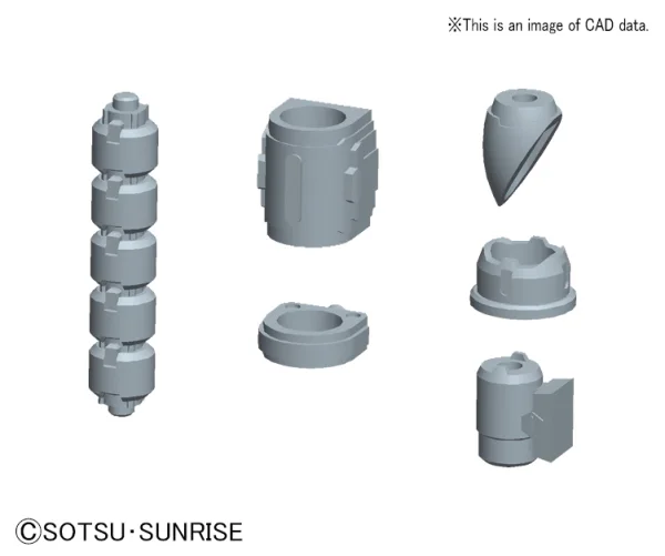BANDAI HOBBY Builders Parts - HD 1/144 MS Pipe 01 - Kit Accessories