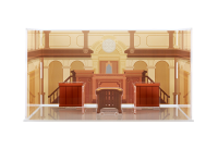 Ace Attorney Acrylic Diorama Background Courtroom 3