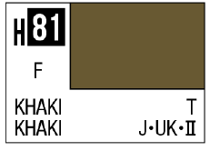 AQUEOUS HOBBY COLOR - H81 FLAT KHAKI (JPN UK ARMY UNIFORM)
