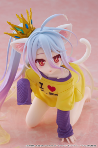 No Game No Life Desktop Cute Figure - Shiro (Cat Ear T-Shirt Ver.) 2