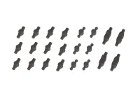 KOTOBUKIYA MECHA SUPPLY21 JOINT SET Type E GUNMETALLIC Ver. - M.S.G - photo 3