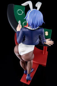 Sakuya Sieglinde wearing lapis lazuli blue bunny costume with Nip Slip Gimmick System 11
