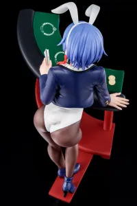 Hakoiri-musume Sakuya Sieglinde wearing lapis lazuli blue bunny costume with Nip Slip Gimmick System - The Demon Sword Master of Excalibur Academy - photo 11