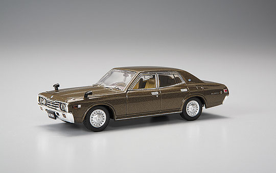 DIECAST MODEL CAR: 1/43 330 GLORIA SGL EARLY VER. ['75] (BROWN METALLIC)