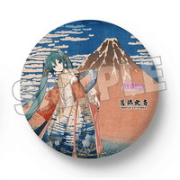 Hatsune Miku x Katsushika Hokusai iXima Large Pinback Button Fine Wind, Clear Morning 1