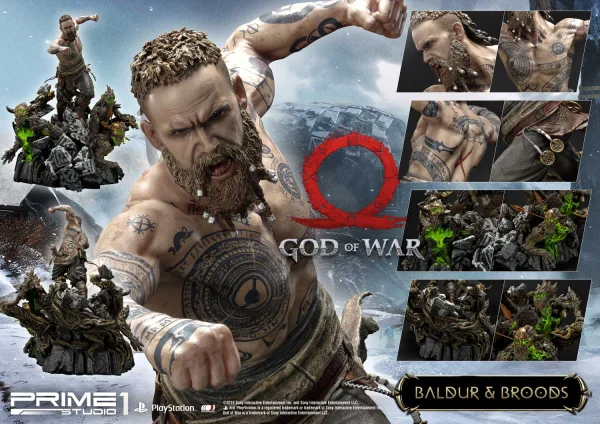 Prime 1 Studio Ultimate Premium Masterline God Of War Baldur & Broods - God Of War