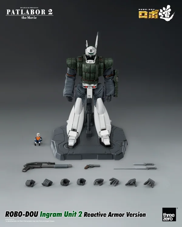 threezero Patlabor 2: The Movie - ROBO-DOU Ingram Unit 2 Reactive Armor Version - Mobile Police Patlabor
