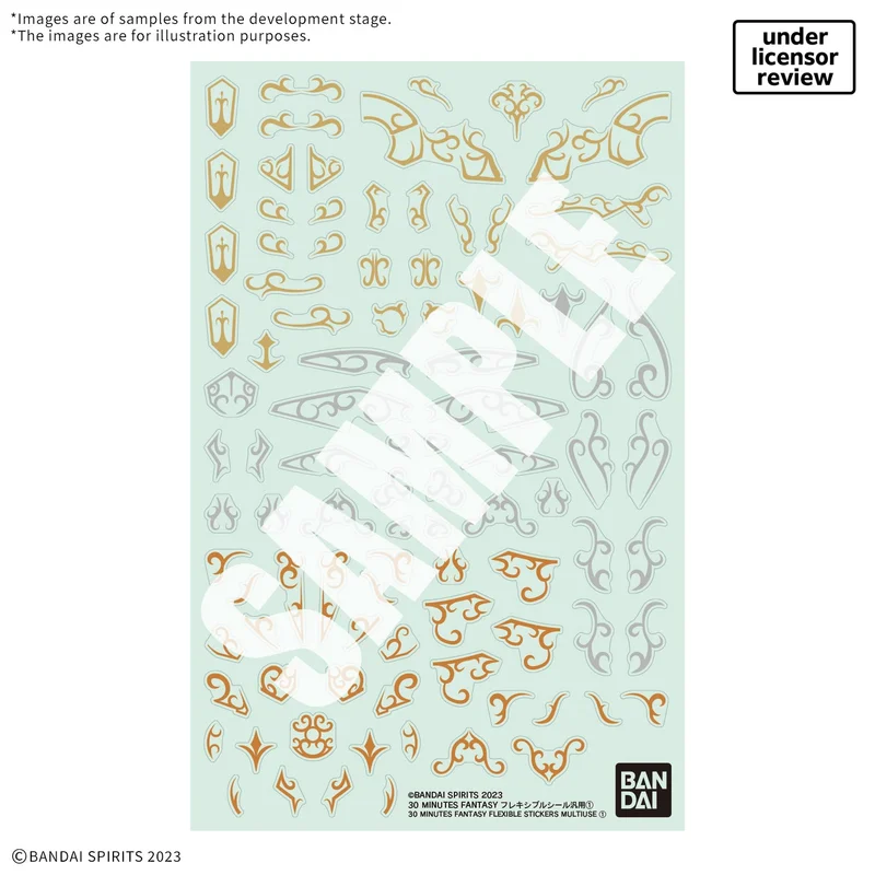 BANDAI HOBBY 30 MINUTES FANTASY FLEXIBLE STICKERS MULTIUSE ① - 30 Minutes Fantasy (30MF)