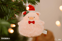 LuLu the Piggy Christmas - Lovely Snowball Lu Plush Keychain (Pink ver.) 1