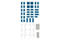 PLUM PMOA Semi-cross seat interior set A (blue) - Mobile Suit Gundam - photo 2