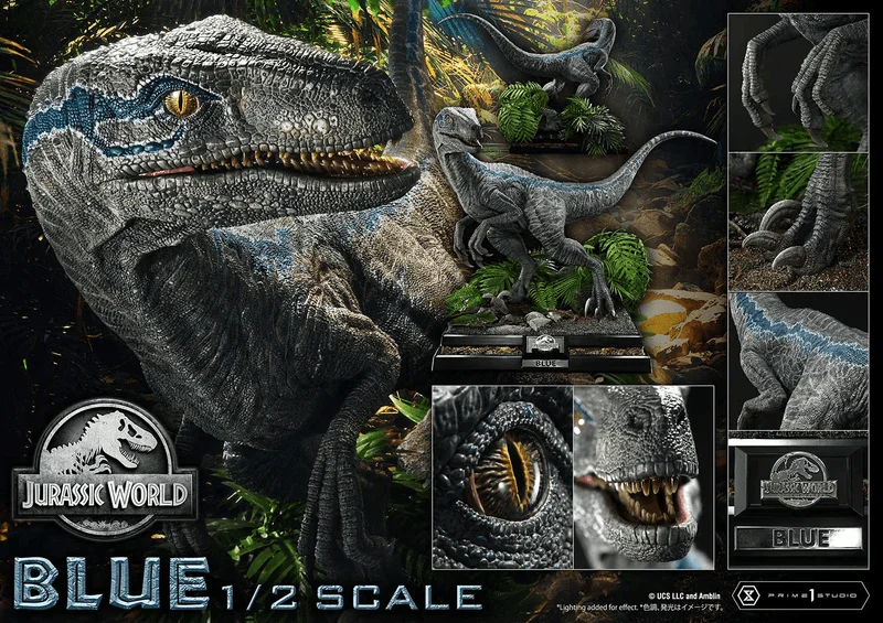 Prime 1 Studio Legacy Museum Collection Jurassic World: Fallen Kingdom (Film) Blue 1/2 Scale - Jurassic Park