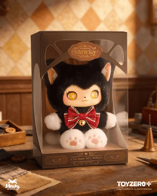 TOYZEROPLUS Mewky Vinyl Face Plush Toy - Mewky