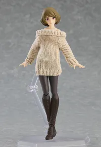 GOOD SMILE COMPANY figma Styles Off-the-Shoulder Sweater Dress (Pink Beige) - Figure Accessories - photo 4