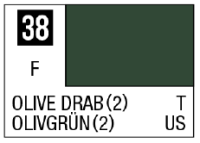 Mr Color Spray - S38 Olive Drab 2 (Flat/Tank) 1