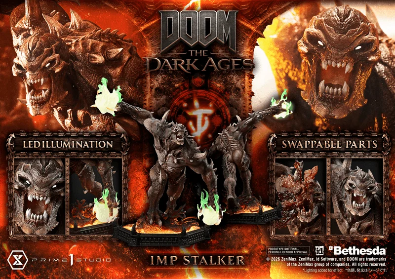 Prime 1 Studio Ultimate Premium Masterline DOOM: The Dark Ages Imp Stalker - DOOM