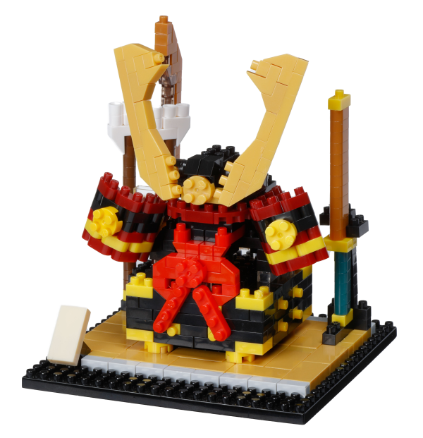 Samurai Helmet Ornament "Artifacts", Nanoblock Sights to See Series
