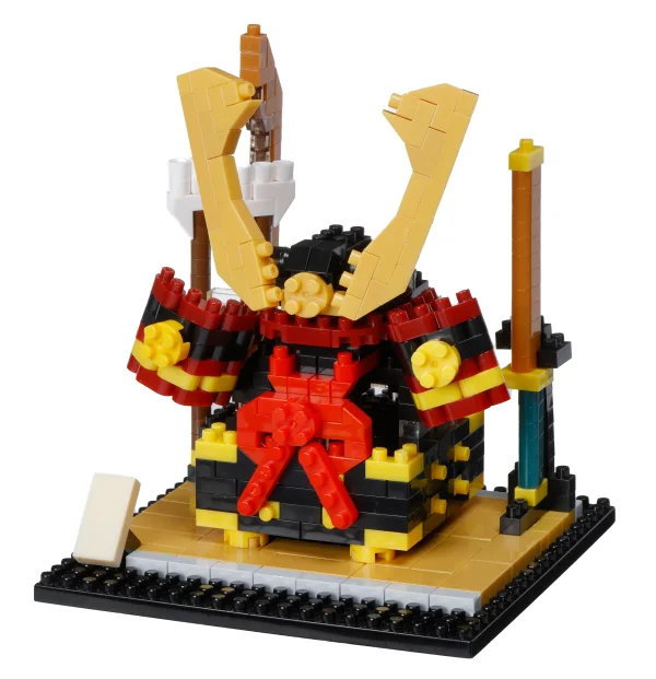 Kawada Samurai Helmet Ornament "Artifacts", Nanoblock Sights to See Series - Nanoblock