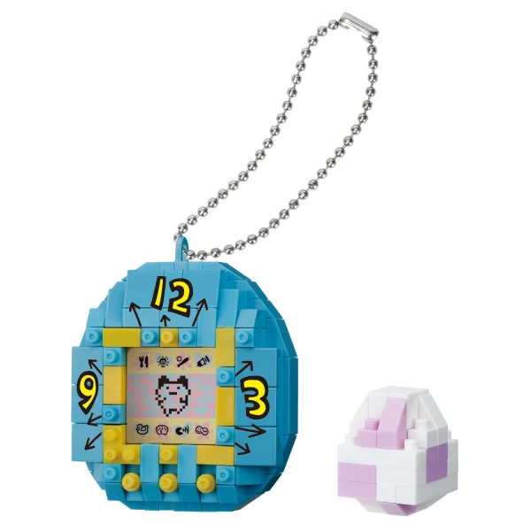 Kawada First Generation Tamagotchi (White), "Tamagotchi", Nanoblock Character Collection Series (Box/12) - Character Kits